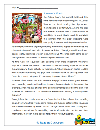 Persuasive Lies Worksheet