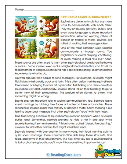 Chatter Signals Worksheet