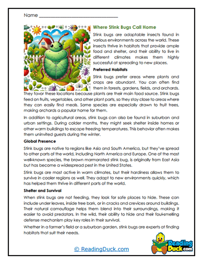 Garden Travelers Worksheet