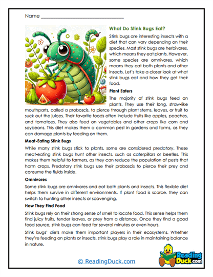 Garden Grazers Worksheet