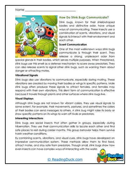 Scented Messages Worksheet