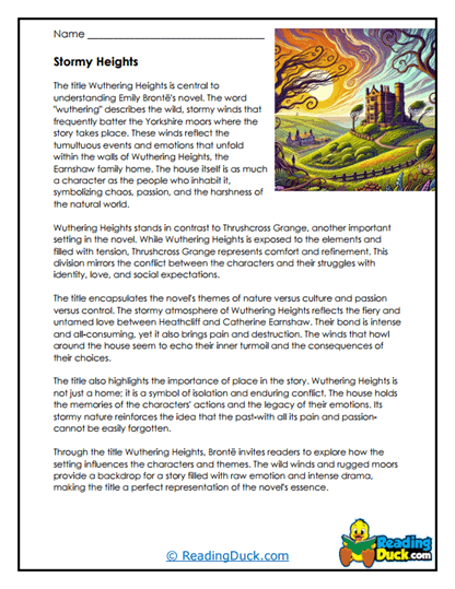 Winds of Conflict Worksheet