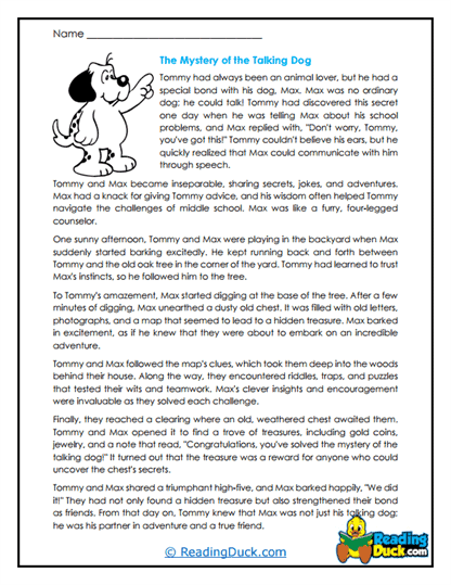 Talking Pals Worksheet