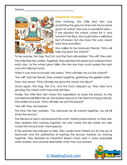 Teamwork Magic Worksheet
