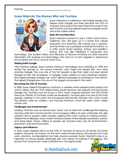 YouTube Trailblazer Worksheet