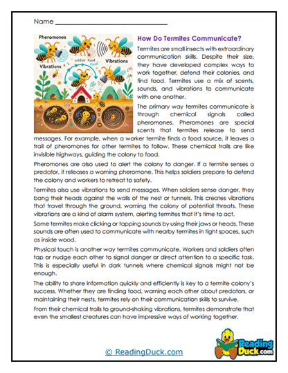 Silent Messages Worksheet