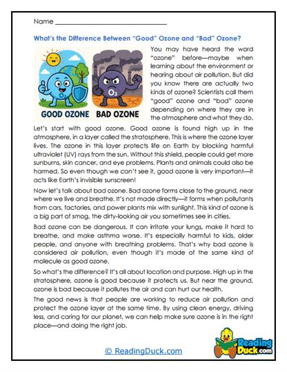 Good or Bad? Worksheet