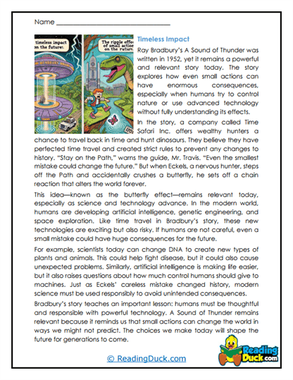 Timeless Impact Worksheet