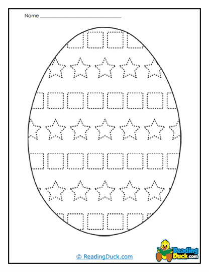 Zigzag Egg Worksheet