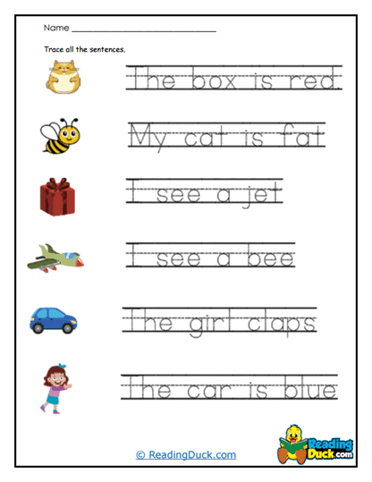 Object Colors Worksheet