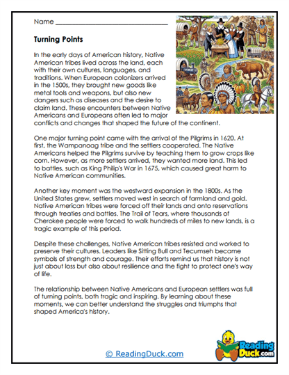 Turning Points Worksheet