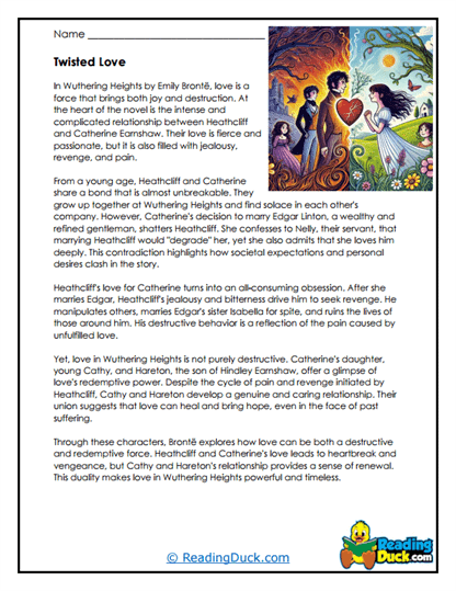 Twisted Love Worksheet