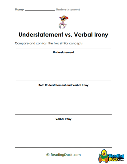 Vs Contrast Worksheet