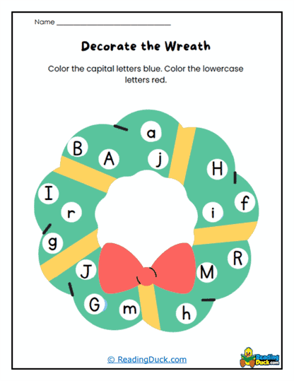 Wreath Wonder Worksheet