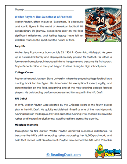 Sweet Victory Worksheet