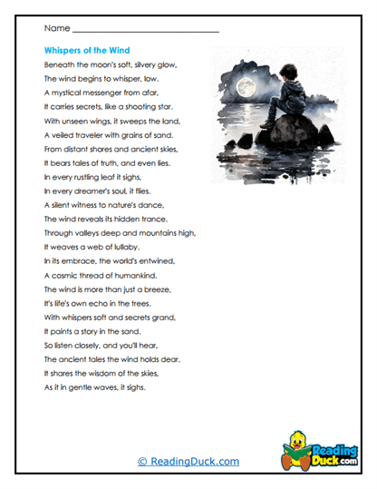 Wind’s Secrets Worksheet
