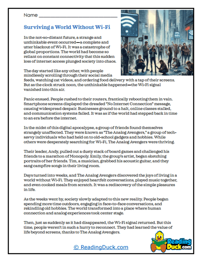 Wi-Fi Apocalypse Worksheet