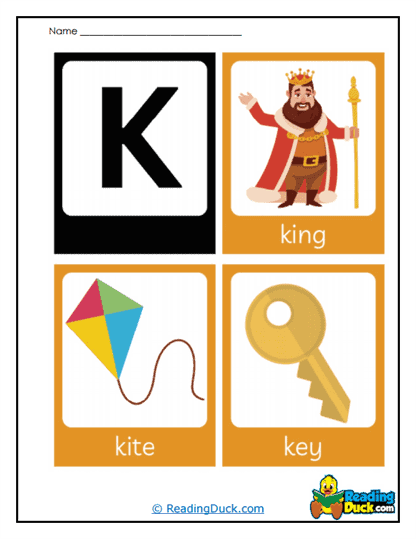 King Kite Worksheet