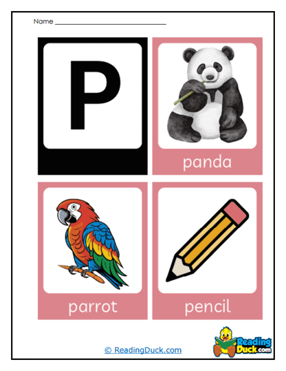 Panda Pencil Worksheet