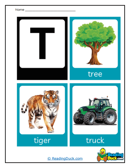 Tiger Truck Worksheet