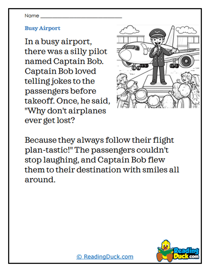 Flying Fun Worksheet