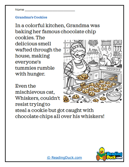Grandma's Treats Worksheet