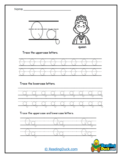 Queen Quest Worksheet