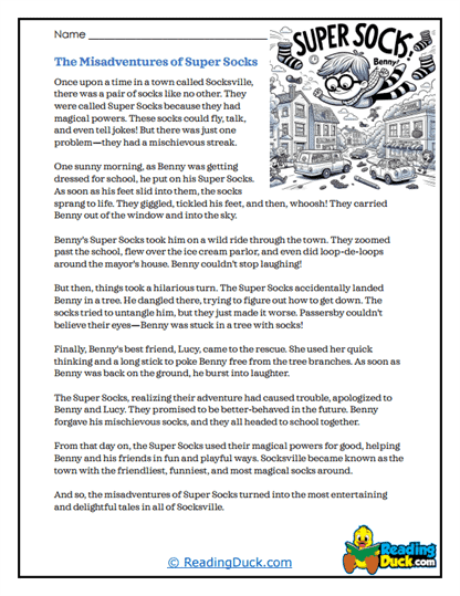 Sock Chaos Worksheet