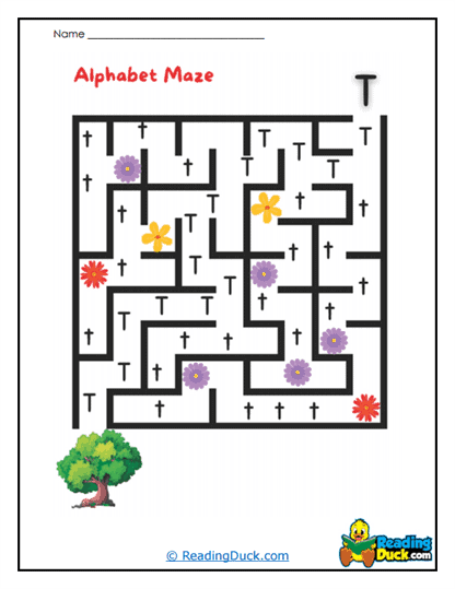 Tree T Trail Worksheet