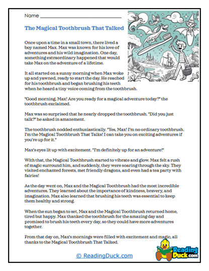 Magical Brush Worksheet