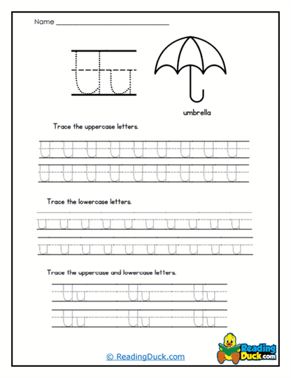 Umbrella Uplift Worksheet
