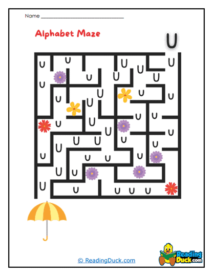 Umbrella U Quest Worksheet