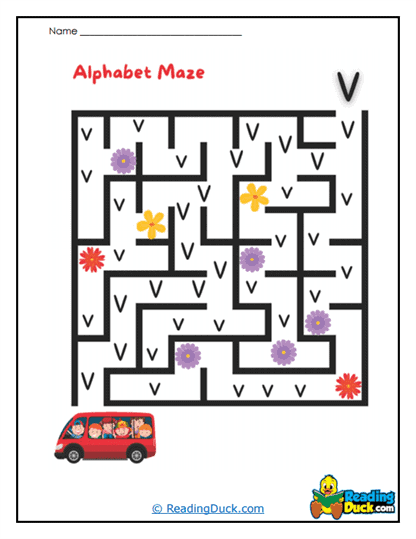 Van V Voyage Worksheet