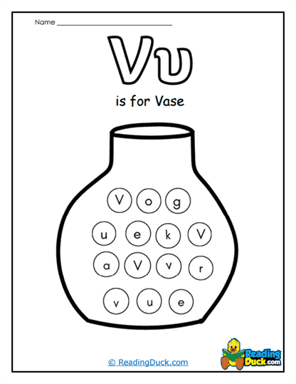 Vase Vision Worksheet